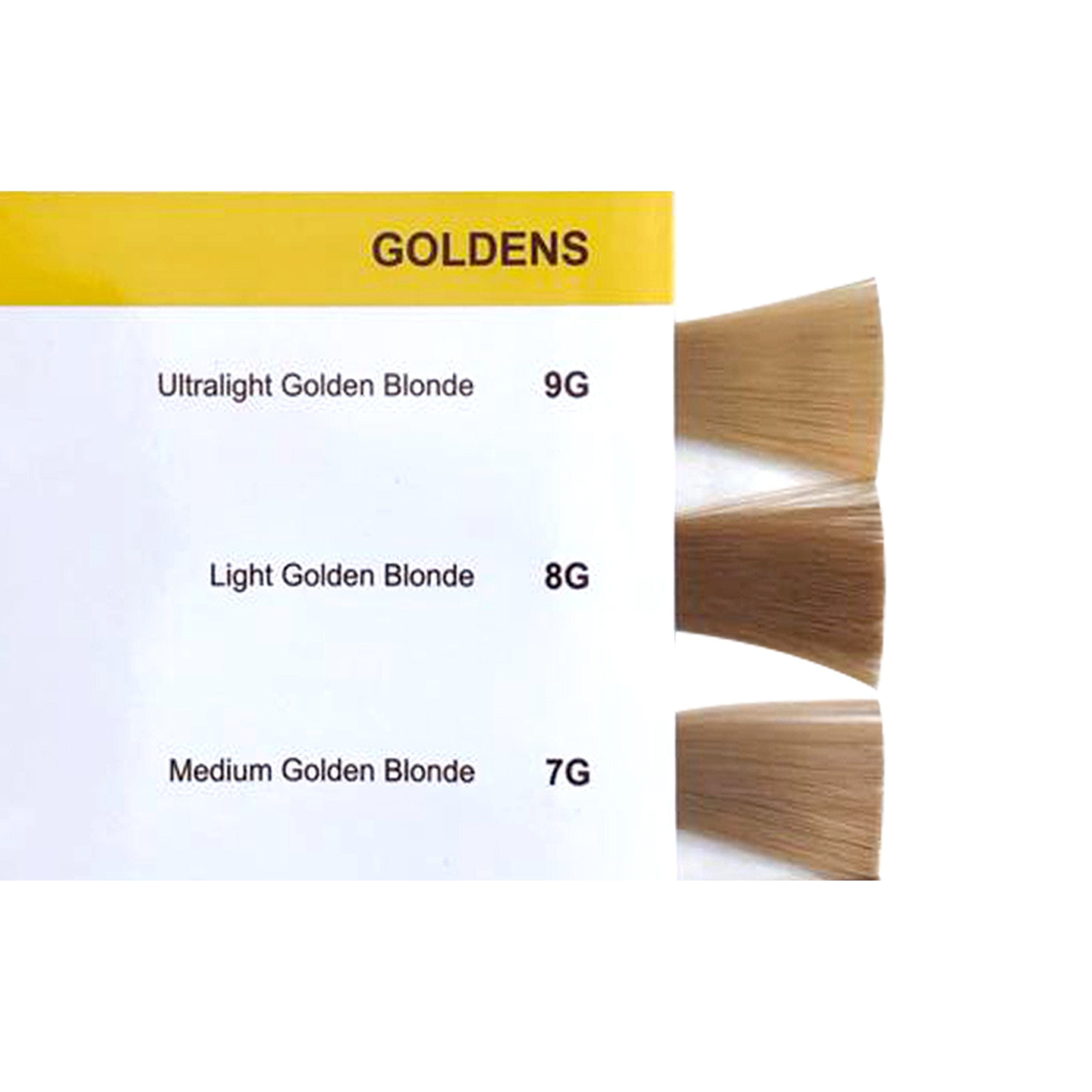Golden Blonde Hair Color Chart